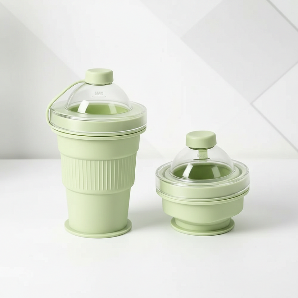 FlexiCup – Praktisch & handlich – Zusammenklappbarer Trinkbecher aus Silikon