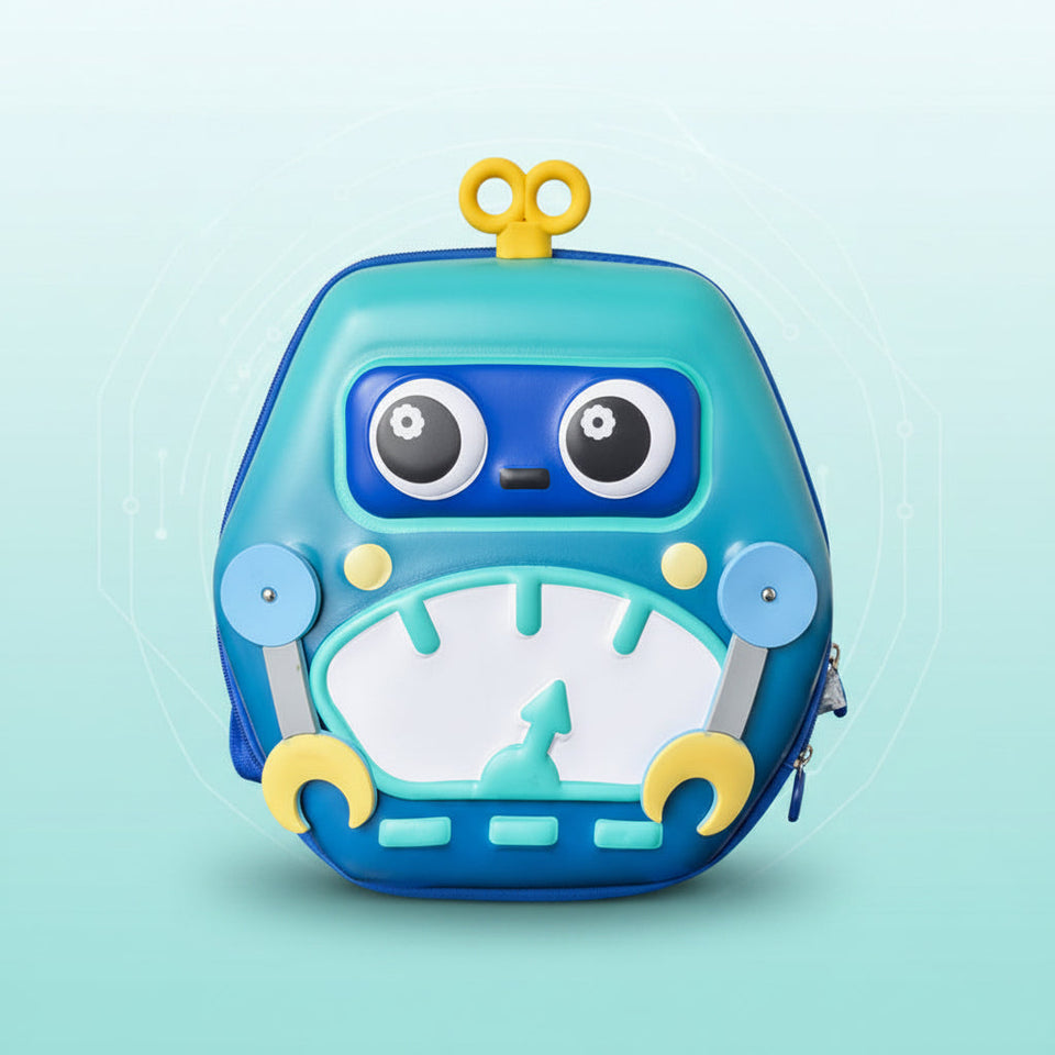 MiniBot – Cool & praktisch – Kinderrucksack mit Roboter-Motiv