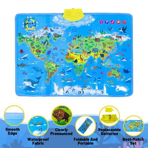 LittleExplorers – Lernen & Spielen – Weltkarte der Tiere