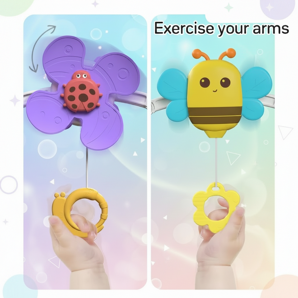 BuzzBloom – Farbenfroh & interaktiv – Baby-Spielbogen