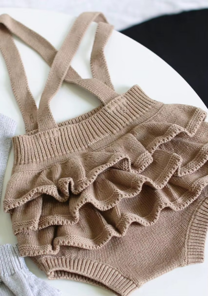 Mini Fashion™ - Süßer gestrickter Babystrampler