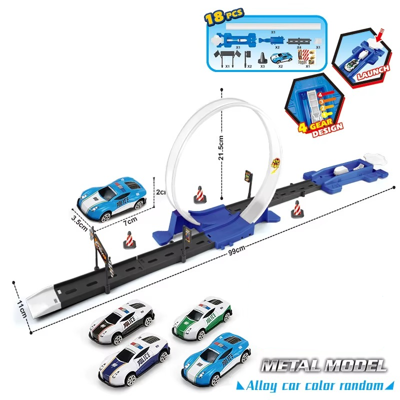 Double Race Track™ - Kreativ und lustig - Looping-Rennstrecke