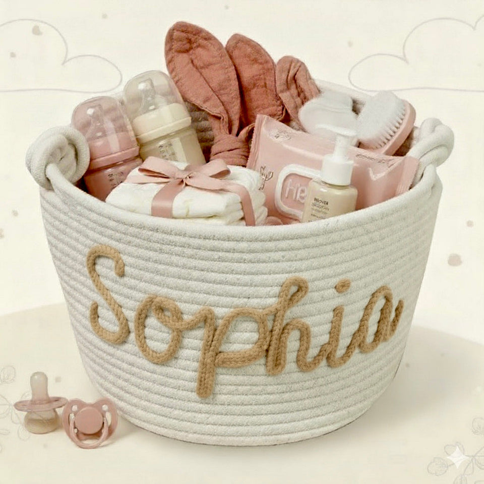 CuddleBasket – Hübsch & persönlich – personalisierter Windelkorb