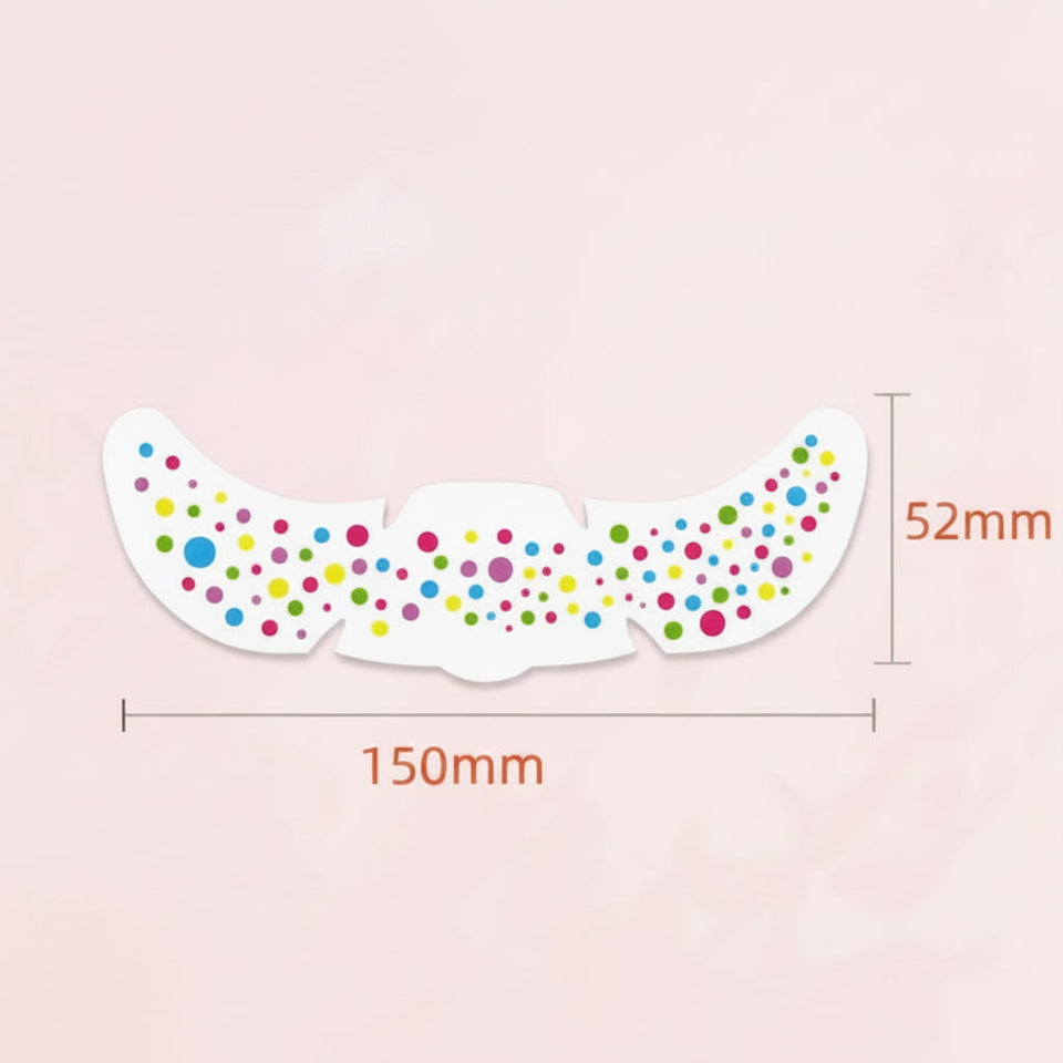 PartyFreckles – Farbenfroh & festlich – Temporäre Gesichtssticker (6er-Set)