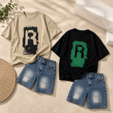 CoolBoys – Cool & bequem – Outfit für Jungen mit T-Shirt und Jeans-Shorts