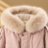 CozyParka – Warm & weich – Winterjacke für Mädchen mit Plüschkragen