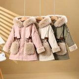 CozyParka – Warm & weich – Winterjacke für Mädchen mit Plüschkragen