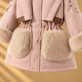CozyParka – Warm & weich – Winterjacke für Mädchen mit Plüschkragen