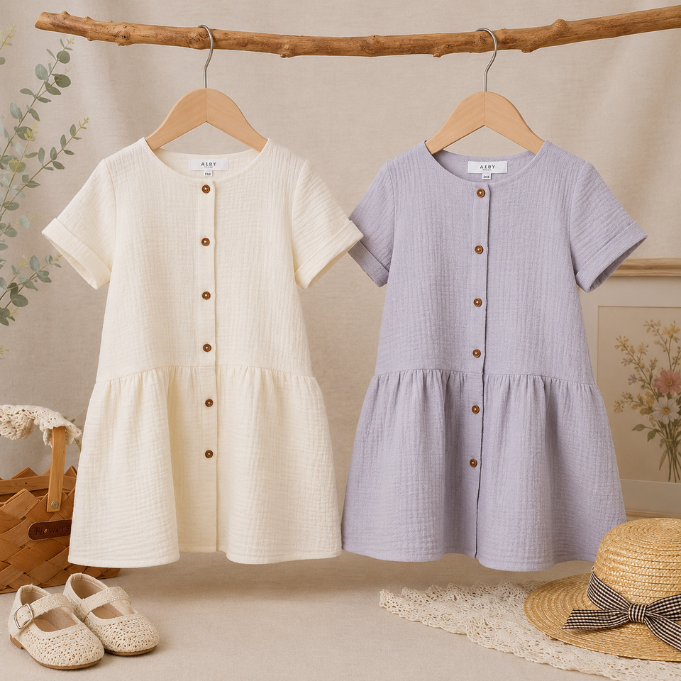 LunaDress – Elegant & luftig – Kinderkleid mit A-Linien-Schnitt