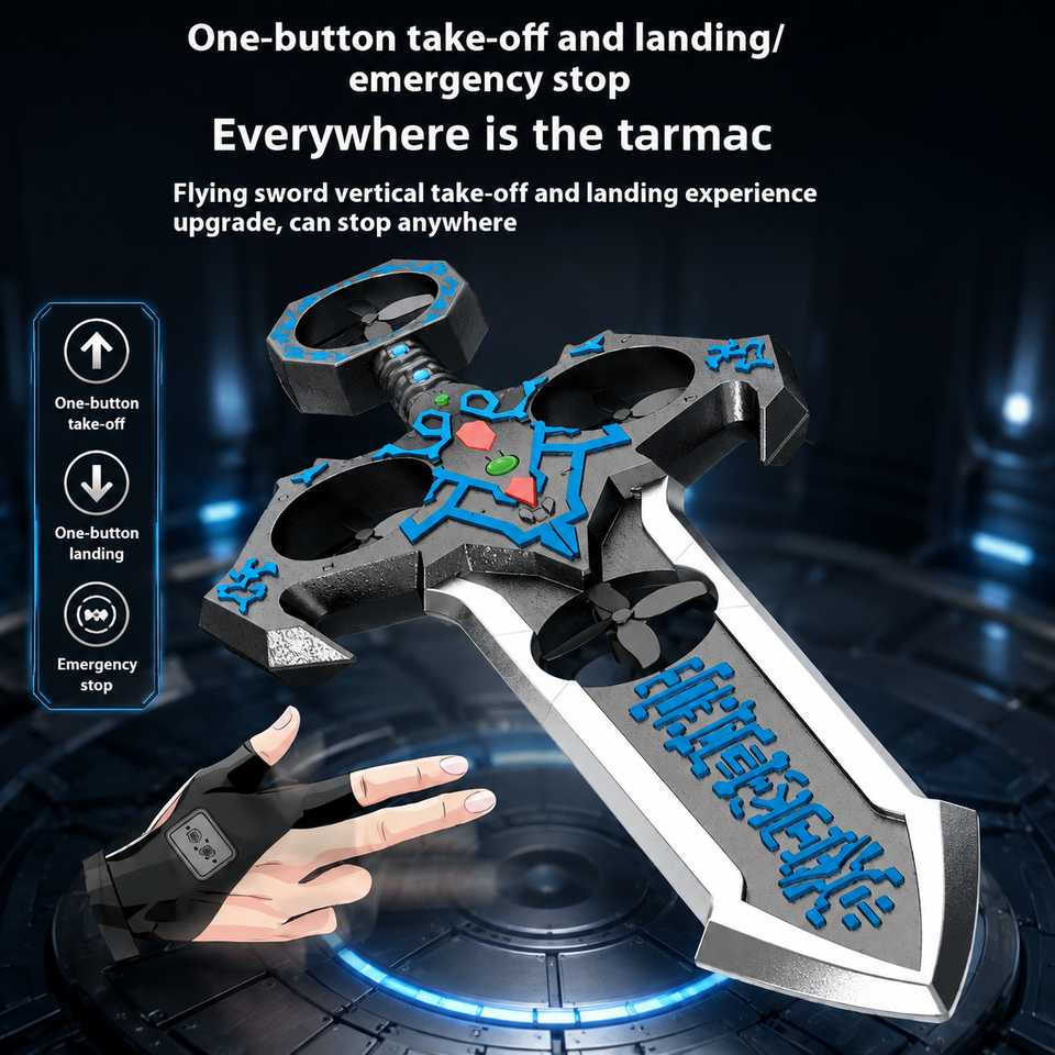 AirBlade – Verspielt & interaktiv – ferngesteuertes Flugspielzeug im Schwert-Design