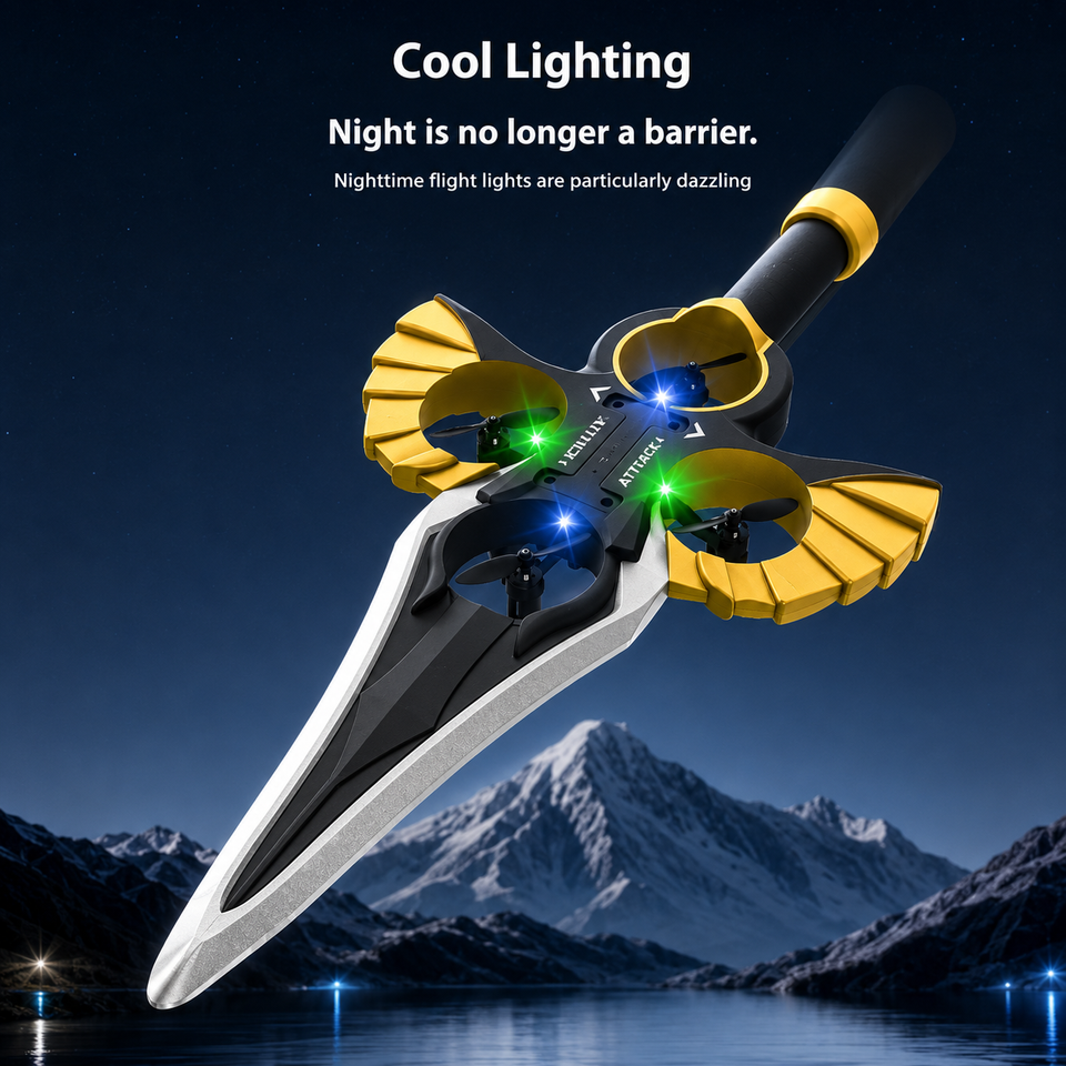 AirBlade – Verspielt & interaktiv – ferngesteuertes Flugspielzeug im Schwert-Design