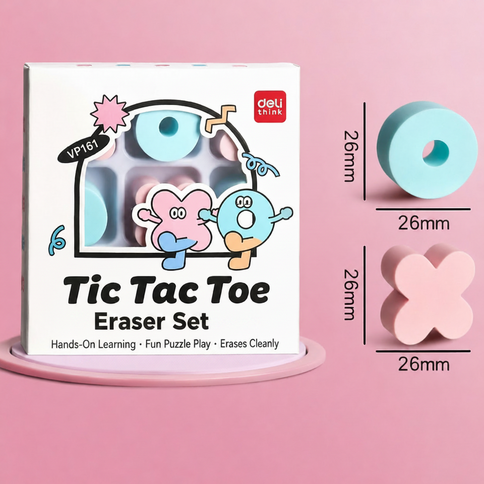 TicFun – Niedlich & praktisch – „Butter, Käse und Eier“-Radiergummi-Set