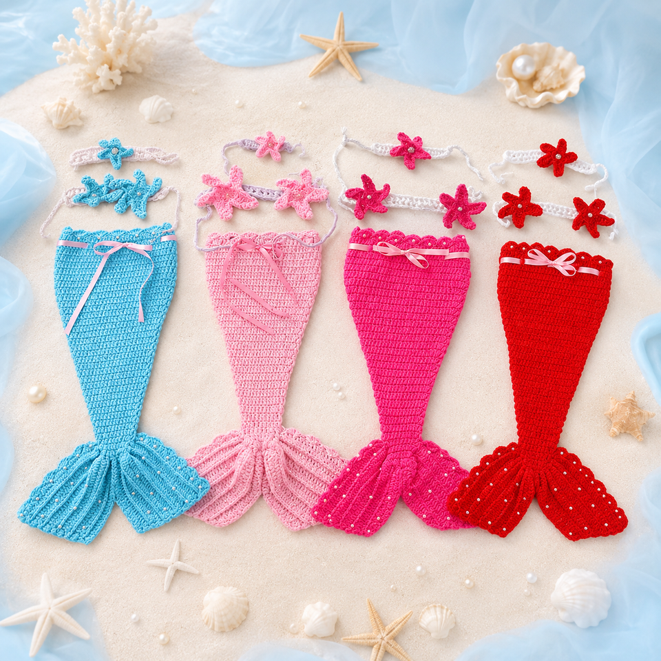 OceanPrincess – Bezaubernd & bequem – Baby-Meerjungfrauen-Set