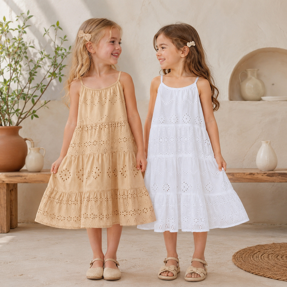 BohoBelle – Elegant & bequem – Kleid mit Stickereien