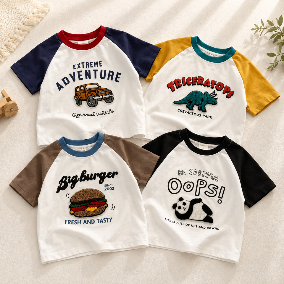 StreetBoy – Cool & bequem – Kinder-T-Shirt mit Raglanärmeln und Aufdruck