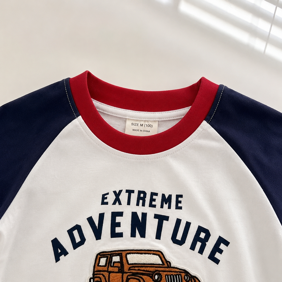 StreetBoy – Cool & bequem – Kinder-T-Shirt mit Raglanärmeln und Aufdruck