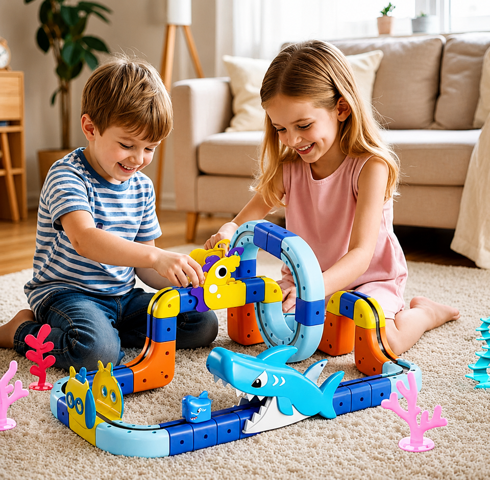 SharkRail – Verspielt & interaktiv – Elektrische Eisenbahnanlage