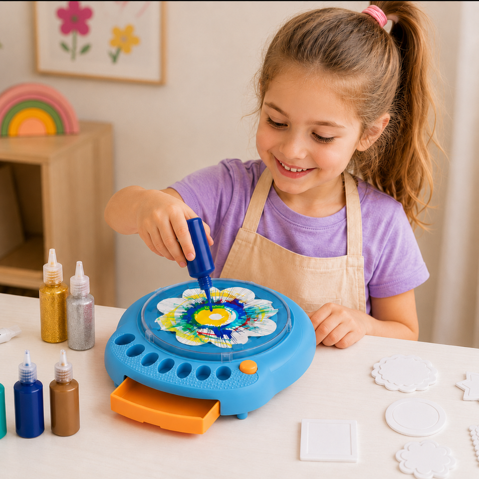 SpinArt – Kreativ & Lernreich – DIY-Farbspinnmaschine