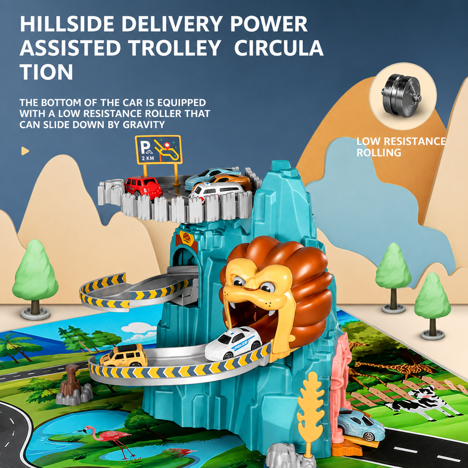 AutoWorld – Lernreich & interaktiv – Elektrisches Parkhaus-Spielset