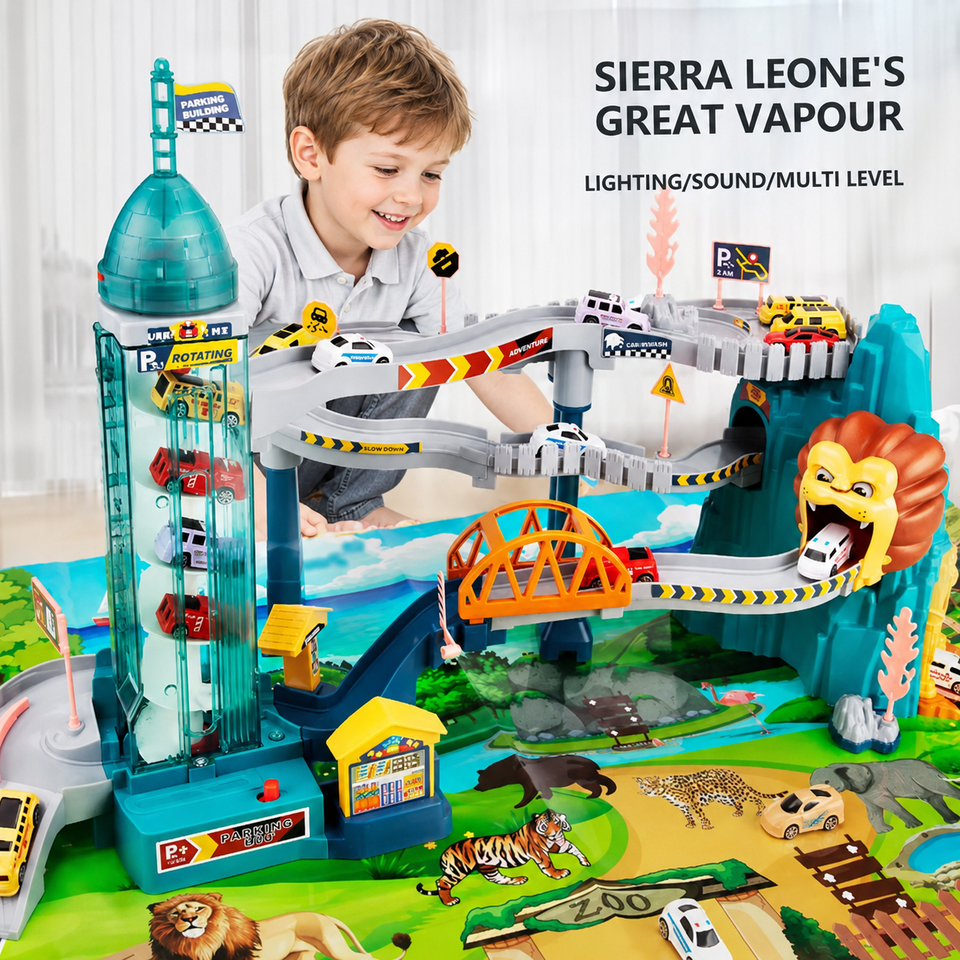 AutoWorld – Lernreich & interaktiv – Elektrisches Parkhaus-Spielset