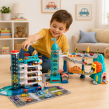 AutoWorld – Lernreich & interaktiv – Elektrisches Parkhaus-Spielset