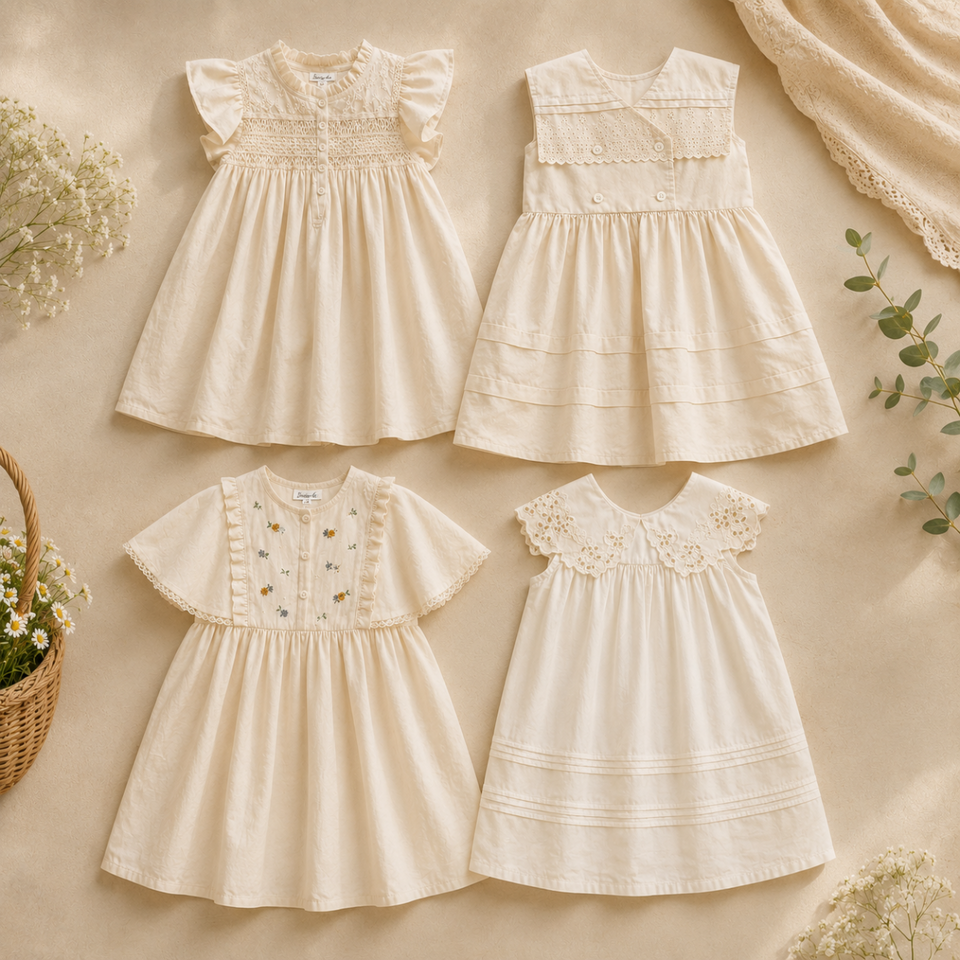 Sleeveless Dress – Elegant & bequem – Kleid mit Spitzenkragen