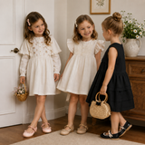 MiniChic – Eleganz & Stil – Kinderschläppchen mit Schleife