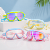 AquaVision – Verstellbarer Anti-Beschlag- und UV-Schutz – Schwimmbrille aus Silikon mit Ohrstöpseln