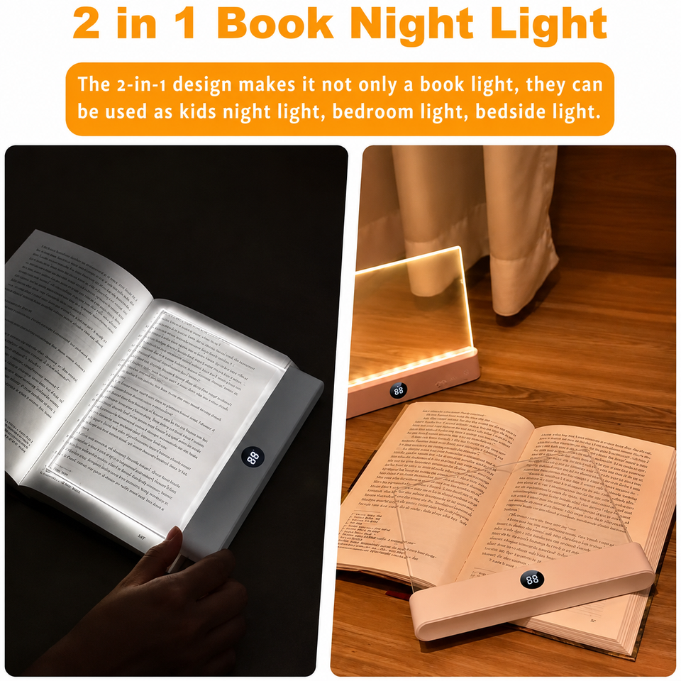 LumiPanel – LED & gesunde Augen – Dimmbare USB-Leselampe