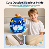 MiniBot – Cool & praktisch – Kinderrucksack mit Roboter-Motiv
