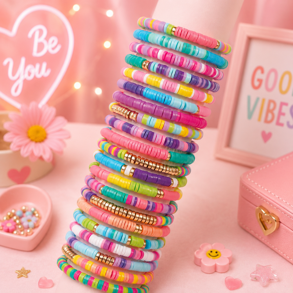 BeadMaster – Kreativ & Lernreich – Bastelset für Armbänder zum Selbermachen