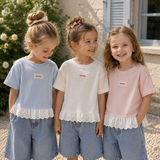 Polo Premium – Zart & Niedlich – T-Shirt mit Spitzenrand