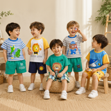Mini Fashion™ - Löwen-Print - Sommerset für Jungen