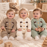 CozyHedge – Weich & warm – Gestrickter Baby-Strampler mit Igel-Motiv