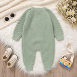 CozyHedge – Weich & warm – Gestrickter Baby-Strampler mit Igel-Motiv