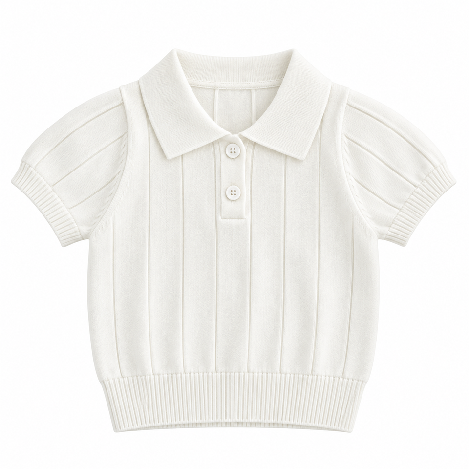 MiniLuxe – Elegant & bequem – Polohemd aus Strickstoff