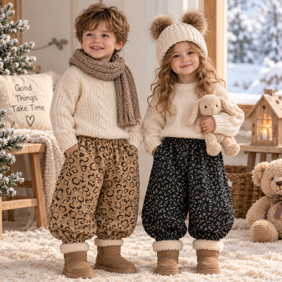 MiniTrousers – Warm & weich – Kinderhose aus Cord mit Fleecefutter