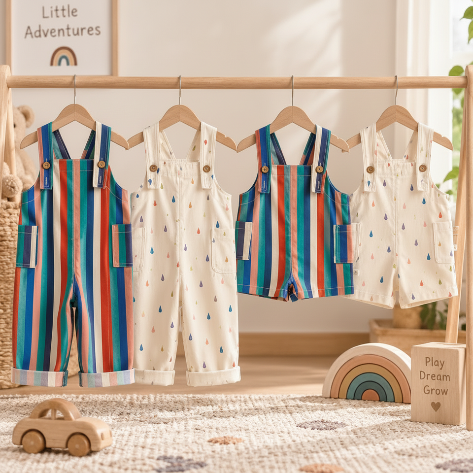 TinyStyle – Verspielt & bequem – Kinder-Latzhose mit Aufdruck