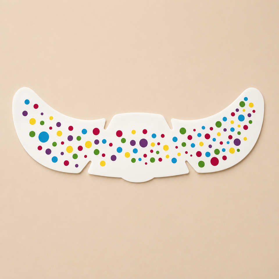 PartyFreckles – Farbenfroh & festlich – Temporäre Gesichtssticker (6er-Set)