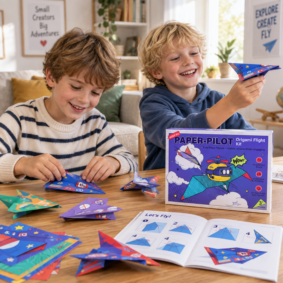 PaperFly – Kreativ & lehrreich – Origami-Flugzeug-Set