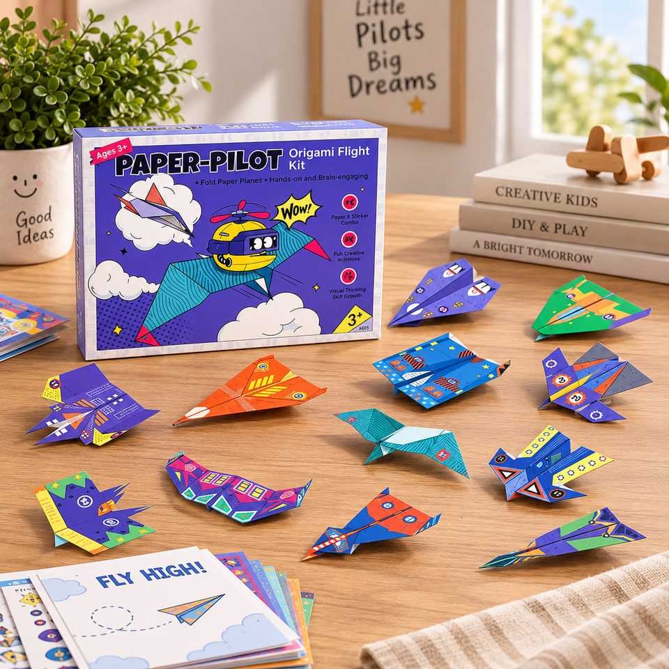 PaperFly – Kreativ & lehrreich – Origami-Flugzeug-Set