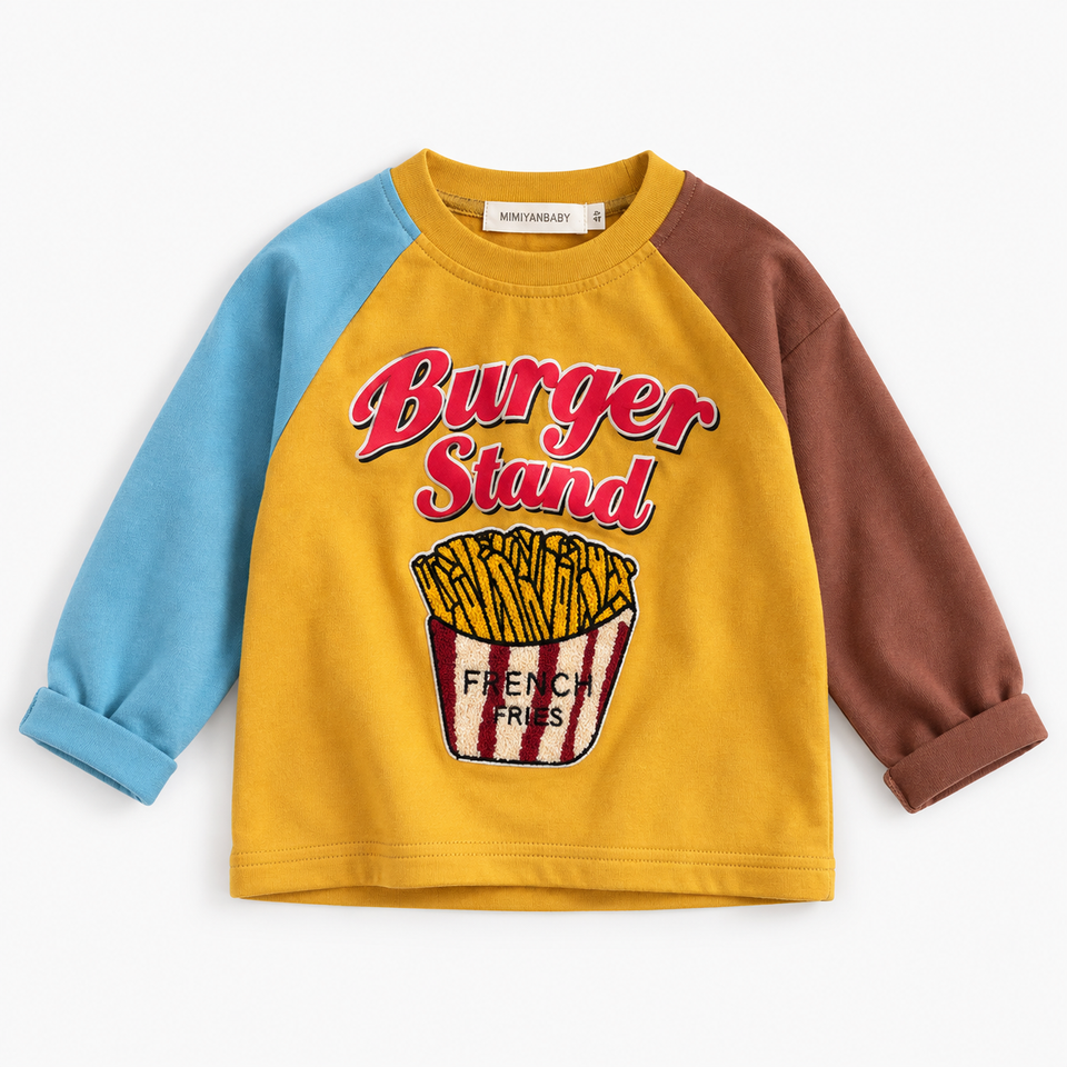 LittleRetro – Cool & trendy – Kinder-Langarmshirt mit grafischem Aufdruck