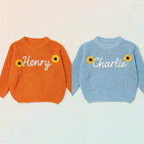 TinyStitch – Personalisierter Strickpullover mit Namen für Kinder