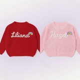 TinyStitch – Personalisierter Strickpullover mit Namen für Kinder