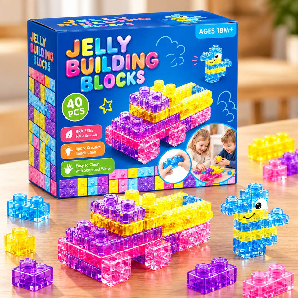 JellyBuild – Weich & Kreativ – Flexible Jelly-Bausteine