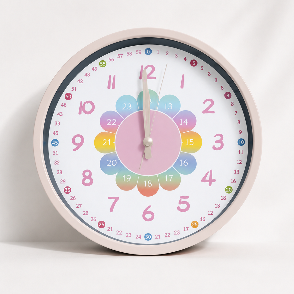 ChildrenTime – Unabhängig & leise - pädagogische Kinder-Wanduhr