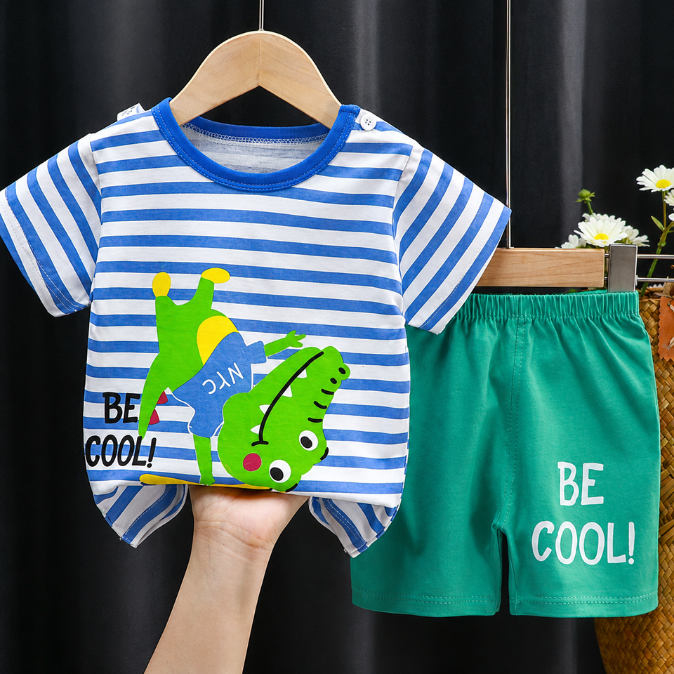 Mini Fashion™ - Löwen-Print - Sommerset für Jungen
