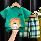 Mini Fashion™ - Löwen-Print - Sommerset für Jungen
