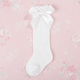 LittleCharm – Zart & stilvoll – Kniestrümpfe für Mädchen mit Schleife