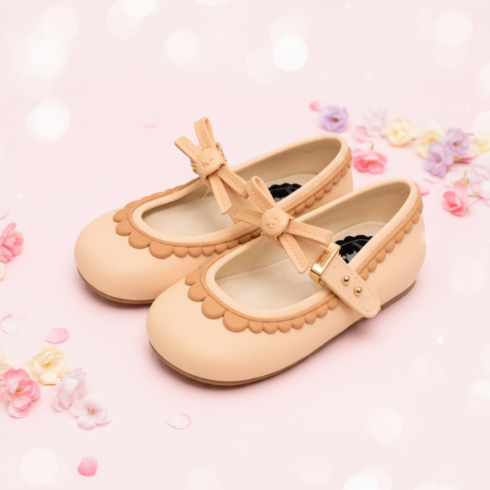 MiniChic – Eleganz & Stil – Kinderschläppchen mit Schleife